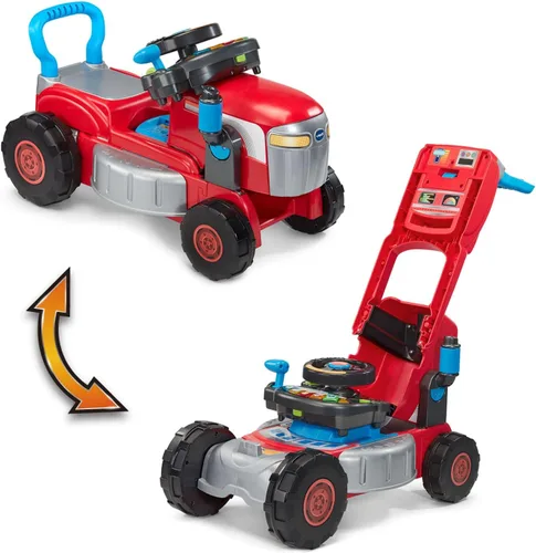 Vista 2 de VTech Tractor y Cortacésped de Juguete con Asiento para Andar