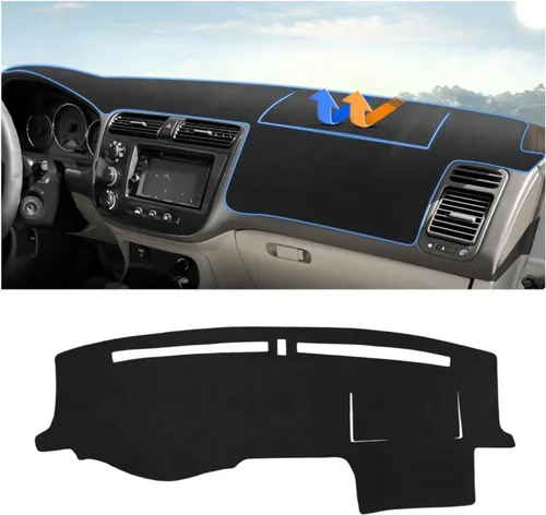 Vista 31 de Autorder - Tapete para salpicadero para 2007-2013 Chevy Chevrolet Silverado/GMC Sierra con dos guanteras, accesorios, cubierta de salpicadero