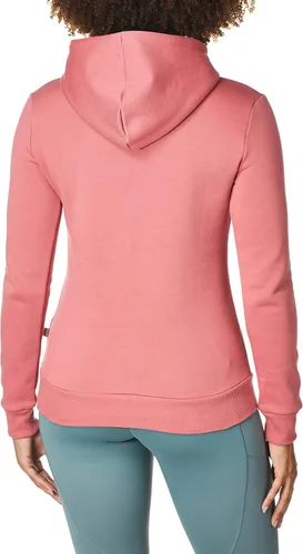 Vista 4 de PUMA Sudadera con capucha de vellón con logotipo esencial para mujer