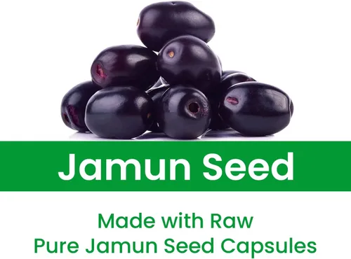 Vista 3 de Tabletas de semillas de Jamun 90 tabletas, 1000 mg Suministro de 45 días Tabletas de Jamun Tableta de semillas de BlackBerry vegana