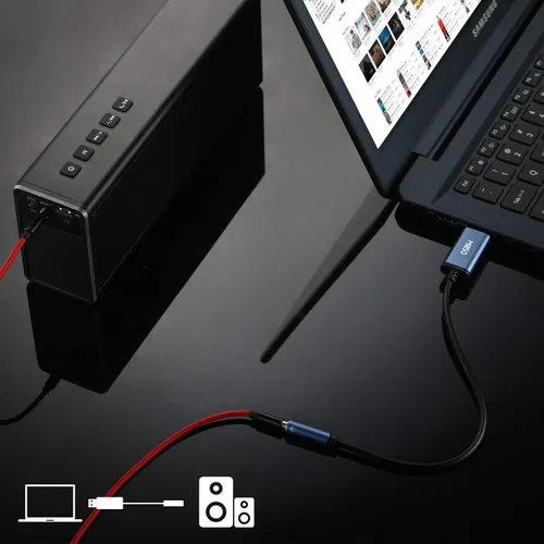 Vista 3 de MillSO Adaptador de conector de audio USB a 0.1 in Tarjeta de sonido