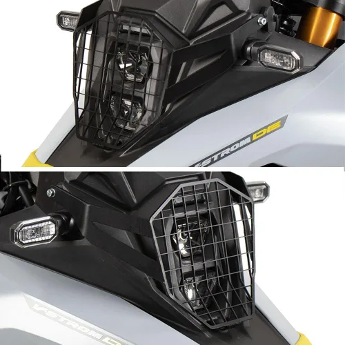 Vista 4 de Para V-STROM 800DE 2023 2024 nuevo protector de luz de cabeza de motocicleta protector de la parrilla de protección (transparente)