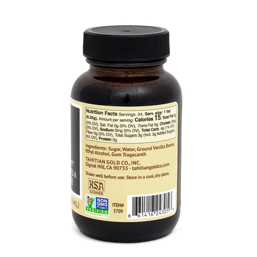 Vista 2 de Tahitian Gold Mezcla de 3 frijoles: pasta de vainilla entera – Pasta de vainilla robusta, dulce y cremosa para hornear, postres y bebidas – Mezcla