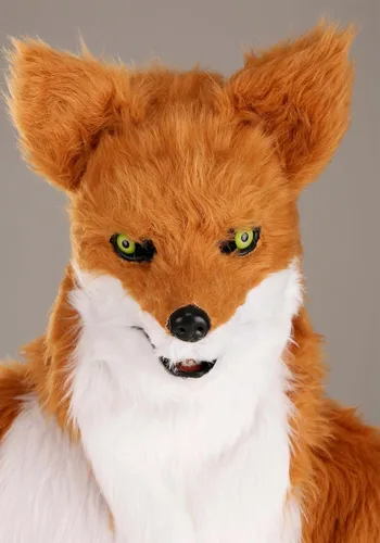 Vista 5 de Adults Fox Costume with Mouth Mover Mask