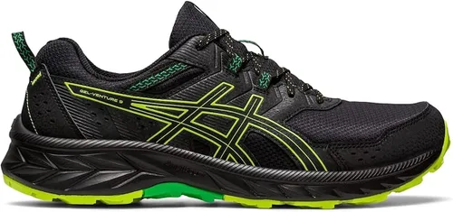 Vista 4 de ASICS Zapatillas de running Gel-Venture 9 para hombre, NegroLime Zest