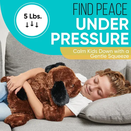 Vista 2 de FRIENDLY CUDDLE Manta con Peso para Regazo para Niños y Adultos – Manta con Peso Bella Kids – ASD, Procesamiento Sensorial Animales de Peluche