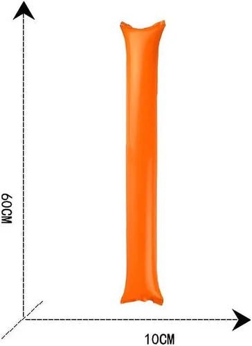 Vista 6 de Bam Bam Thunder Sticks - Juego de 50 palos de plástico para animar, palitos de plástico para aplaudir, inflables, largos y ruidos, para estadio