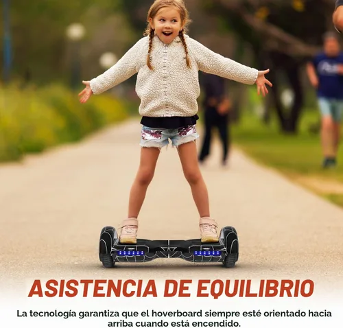 Vista 6 de Hoverboard con patrón de araña para niños de 6 a 12 años, con altavoz Bluetooth y luces LED, tabla deslizante de 6.5 pulgadas, certificado