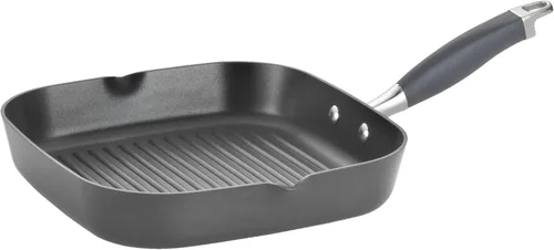Vista 23 de Anolon Advanced Home Parrilla/Plancha Plana Antiadherente de Doble Quemador Anodizada Dura, 10 x 18 Pulgadas, Índigo
