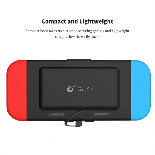 Vista 2 de Portable Power Bank Compatible for Nintendo Switch, 10000mAh 5V3A Flash Rechargeable Extended Battery Backup Charger Case for Smartphone and Switch