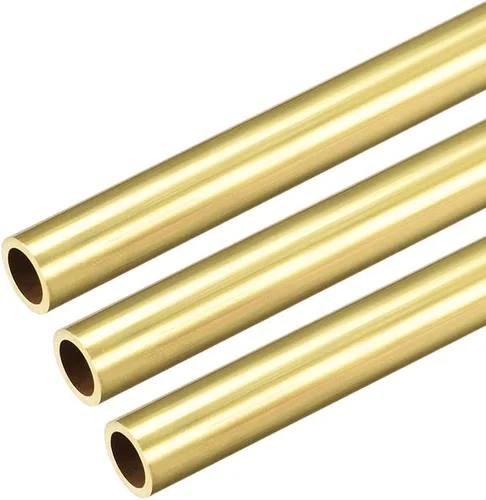 Vista 12 de uxcell Tubo redondo de latón, 11.811 in de longitud 0.118 in de diámetro exterior de 0.039 in de grosor de pared, tubo recto sin costuras, 3 piezas