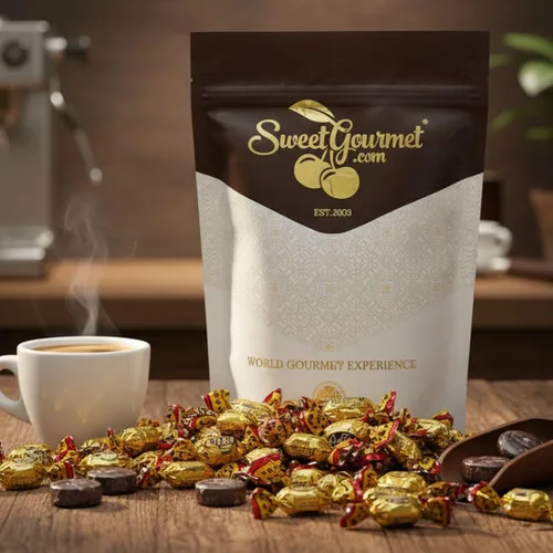 Vista 5 de SweetGourmet Coffee Delight - Caramelo duro a granel Hecho con café 100% colombiano 1 libra