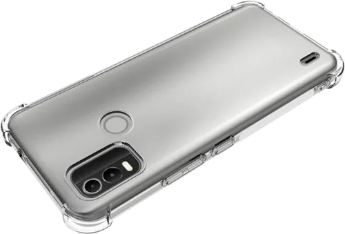 Vista 4 de USTIYA Funda para Nokia C21 Plus Clear TPU Cuatro Esquinas Protectiv Funda Transparente Suave