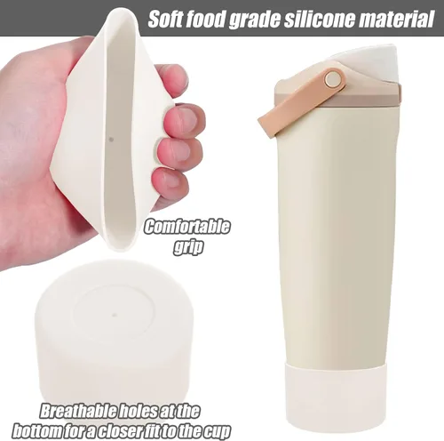 Vista 5 de Mity rain 2 piezas de botas protectoras de silicona para botellas y vasos FreeSip Sway de Owala de 30 oz y 40 oz - Accesorios para owala, mejora