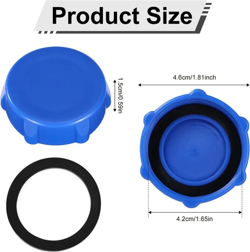 Vista 2 de Lyreh Tapa de válvula de drenaje de repuesto compatible con Coleman Pools P01006, accesorios de tapa de drenaje de piscina para un fácil Azul