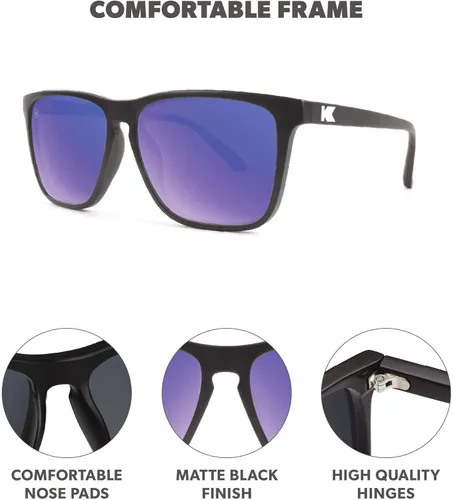Vista 3 de Knockaround Fast Lanes - Gafas de sol polarizadas ligeras para hombres y mujeres, protección UV400