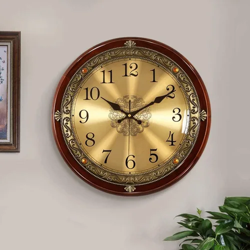 Vista 5 de TOMYEUS Reloj de pared grande para sala de estar, reloj de pared grande redondo para dormitorio, reloj de pared digital grande para decoración