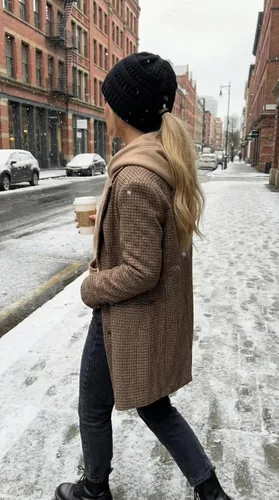 Vista 8 de Funky Junque - Gorro de coleta para mujer – Gorro de invierno con cola de caballo cruzada para mujer, cálidos y lindos gorros de punto con cola