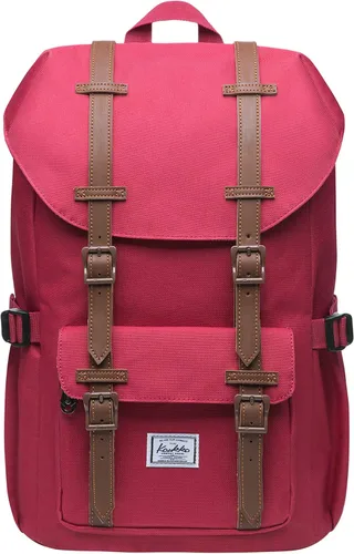 Vista 30 de KAUKKO Mochila de viaje para laptop, mochila al aire libre, mochila causal para 15.6 pulgadas (nailon negro)