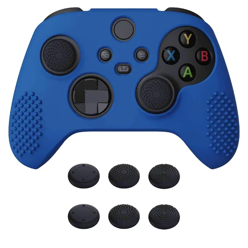 Vista 26 de eXtremeRate PlayVital Aqua Green 3D Studded Edition Anti-slip Silicone Cover Skin for Xbox Series X/S Controller, Soft Rubber Case Protector for