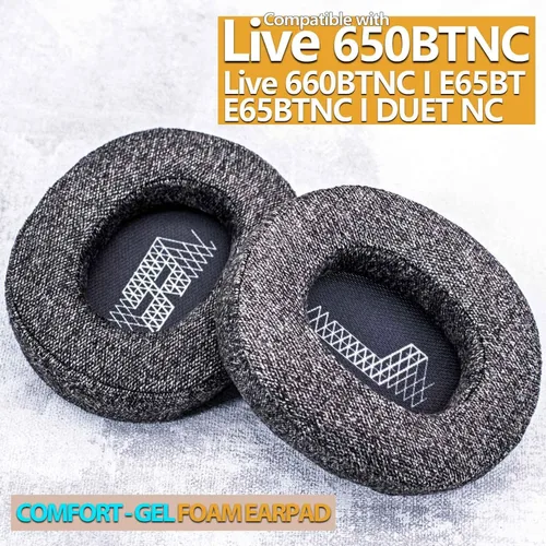 Vista 6 de Live 650 BTNC E65BTNC - Almohadillas de repuesto compatibles con JBL E65 E65BTNC/ Duet NC/Live 650BTNC/ Live 660 BTNC Auriculares I de repuesto
