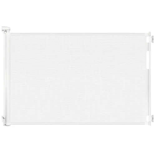 Vista 10 de Puertas retráctiles para bebés para puertas, puerta de malla para perros para escaleras, puerta para mascotas interior, se extiende a 55" de ancho