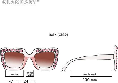 Vista 9 de GlamBaby - Gafas de sol para niños, ligeras y cómodas, modernas para niños