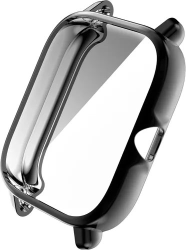 Vista 4 de TenCloud Carcasas compatibles con Amazfit GTS 3 Smartwatch hombres mujeres reloj caso TPU suave cubierta parachoques parachoques cubierta para Negro