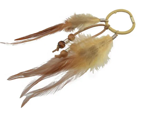 Vista 4 de Suoirblss Juego de 4 bandas para el pelo hippie para mujer, cuerda elástica para el cabello, ligas para coletas, accesorios para el cabello