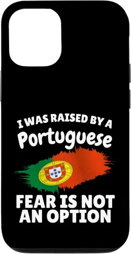 Vista 28 de I was Raised by a Portuguese Portugal Flag Gift Son Daughter Case for iPhone 16