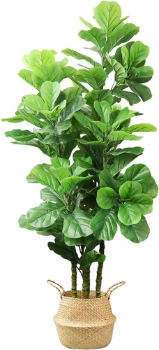 Vista 11 de LOVMOR Árbol de olivo artificial de 7.8 pies, olivo sintético extra largo para decoración moderna del hogar, oficina, sala de estar, piso
