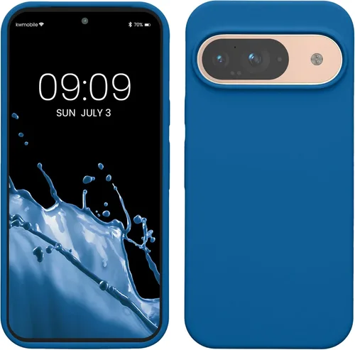 Vista 311 de kwmobile Funda Compatible con Google Pixel 6 Pro - Funda de Teléfono de Silicona TPU con Acabado Suave - Azul Caribe