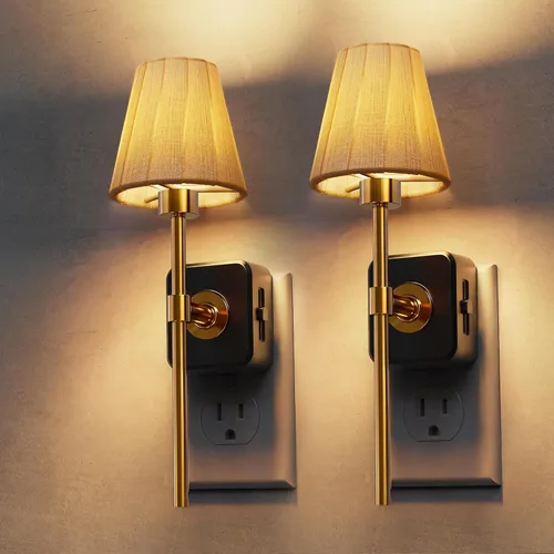 Vista 21 de L LOHAS LED Luz nocturna, luces nocturnas modernas que se enchufan a