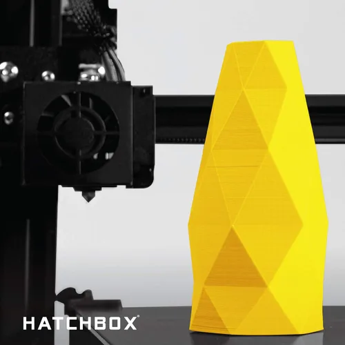 Vista 7 de HATCHBOX - Filamento de impresión 3D de ácido poliláctico de 0.069 pulgadas, color amarillo, carrete de 2.2 libras, precisión dimensional de +