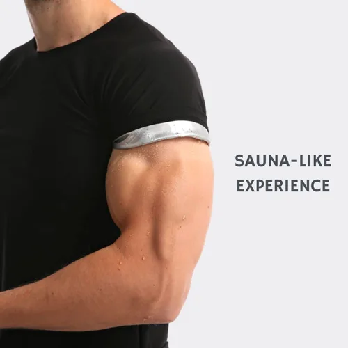 Vista 5 de Nano Hertz Sauna Traje de Sudor para Pérdida de Peso Shapewear Top Camisa Chaleco de Cintura Entrenamiento Entrenamiento Ejercicio Fitness Gimnasio