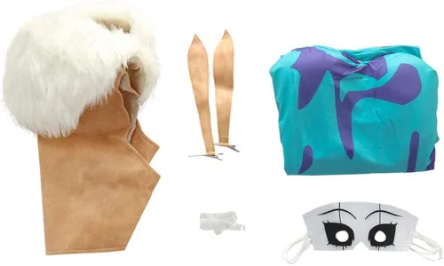 Vista 5 de miccostumes Disfraz de héroe de anime para mujer con pinzas para el pelo