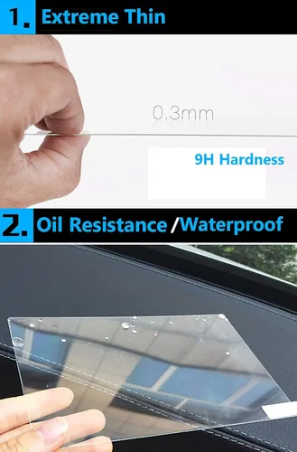 Vista 2 de TTCR-II - Protector de pantalla compatible con Macan 2019-2024 2025 2026 de 10.9 pulgadas Película protectora de pantalla de vidrio templado