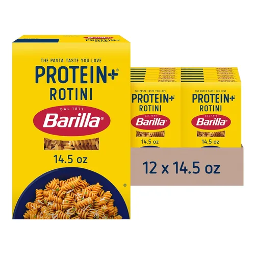 Vista 10 de BARILLA Protein+ (Plus) Angel Hair - Proteína de lentejas, garbanzos y guisantes - Buena fuente de proteína a base de plantas, pasta de proteínas