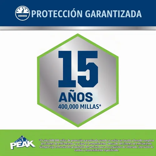 Vista 3 de PEAK OET Extended Life - Anticongelante/refrigerante concentrado verde para vehículos asiáticos, 1 galón (paquete de 2)