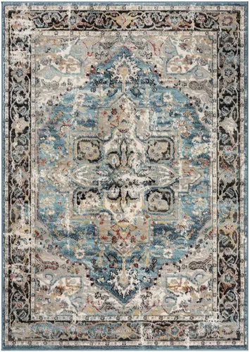 Vista 3 de LUXE WEAVERS Alfombra marroquí floral vintage azul 6x9