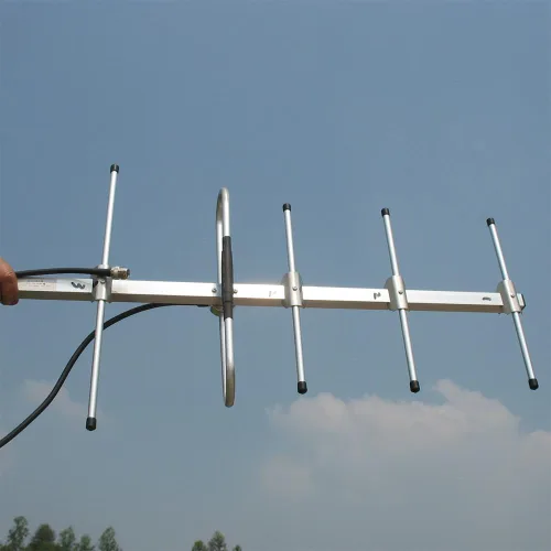 Vista 3 de Antenas Yagi de 433MHz UHF 465MHz GMRS Estación base de antena de radio móvil al aire libre de alta ganancia para radioaficionado móvil Transceptor