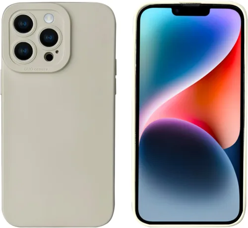 Vista 19 de LOOKSEVEN Funda para iPhone 13, carcasa trasera de goma TPU de silicona negra compatible con iPhone 13 (6.1 pulgadas)
