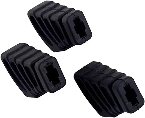 Vista 2 de HEALLILY Pies de goma de tambor para hardware de tambor Soporte de platillos Soporte de percusión Piezas Tamaño L 3pcs (negro)