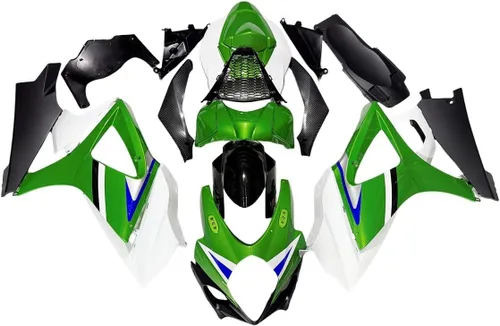 Vista 32 de Kit de carenado negro púrpura para 2007 2008 Suzuki K7 GSXR1000 07 08 GSX-R1000 Carrocería ABS plástico cuerpo marco conjunto