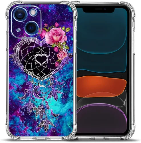 Vista 22 de Funda para iPhone 12, diseño de mariposas azules, rosas, protección contra caídas, a prueba de golpes, TPU de cuerpo completo, resistente a