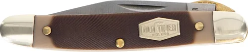 Vista 3 de Old Timer 18OT Mighty Mite Navaja de bolsillo plegable tradicional de acero inoxidable de 4.7 pulgadas con hoja de punta de clip de 2 pulgadas