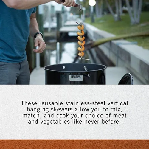 Vista 2 de Pit Barrel Cooker - Brochetas verticales de 10" (4X)