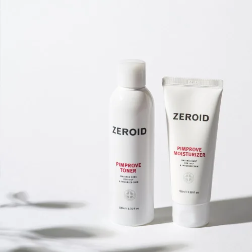 Vista 5 de ZEROID Tónico facial Pimprove Barrera cutánea con ácido hialurónico y ceramida Tónico facial equilibrado de pH para pieles grasas y sensibles