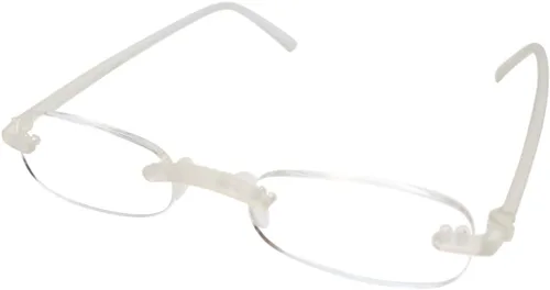Vista 11 de Calabria 714 Anteojos de lectura sin montura con lentes transparentes, color carbón, lentes de lectura para hombres y mujeres, lectores