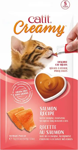 Vista 14 de Catit Creamy - Paquetes personalizados de golosinas para gato que puede lamer
